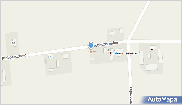 Proboszczewice, Proboszczewice, 8, mapa Proboszczewice