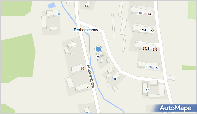 Proboszczów, Proboszczów, 55, mapa Proboszczów