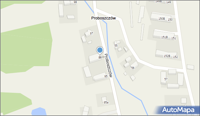 Proboszczów, Proboszczów, 96, mapa Proboszczów