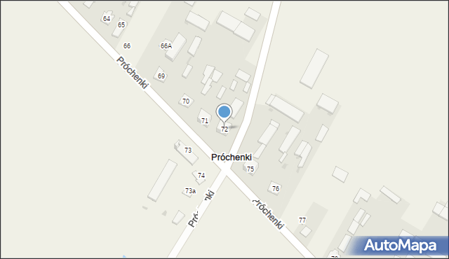 Próchenki, Próchenki, 72, mapa Próchenki