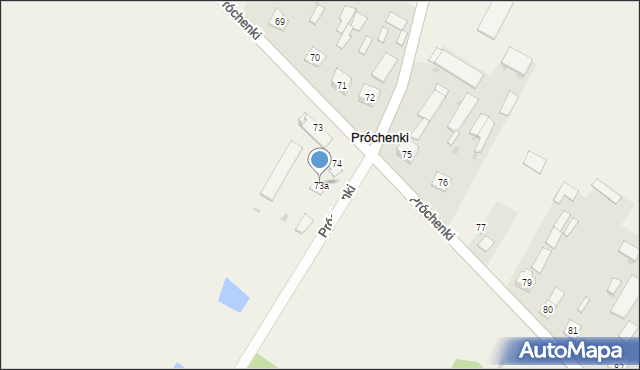 Próchenki, Próchenki, 73a, mapa Próchenki