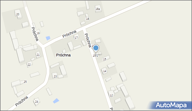 Próchna, Próchna, 15/1, mapa Próchna