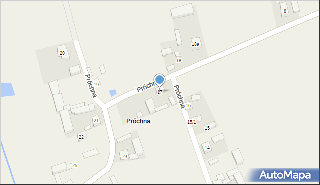 Próchna, Próchna, 17, mapa Próchna