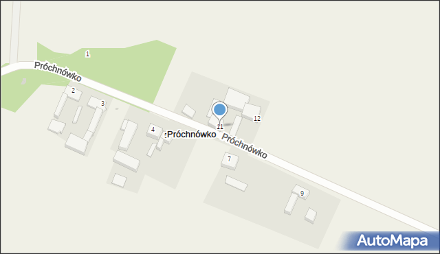 Próchnówko, Próchnówko, 11, mapa Próchnówko