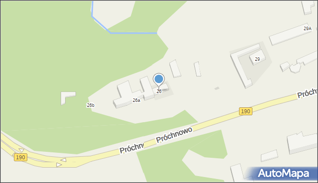 Próchnowo, Próchnowo, 26, mapa Próchnowo