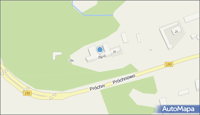 Próchnowo, Próchnowo, 26a, mapa Próchnowo