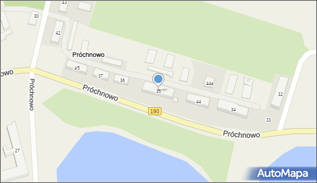 Próchnowo, Próchnowo, 35, mapa Próchnowo