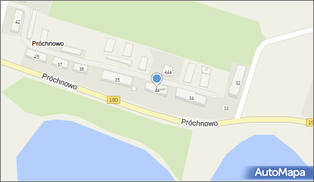 Próchnowo, Próchnowo, 44, mapa Próchnowo