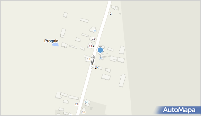 Progale, Progale, 8, mapa Progale