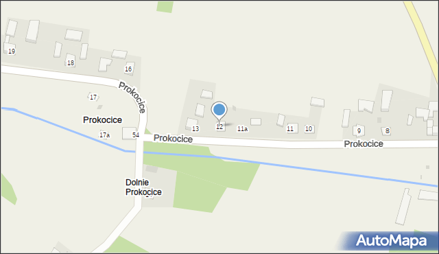 Prokocice, Prokocice, 12, mapa Prokocice