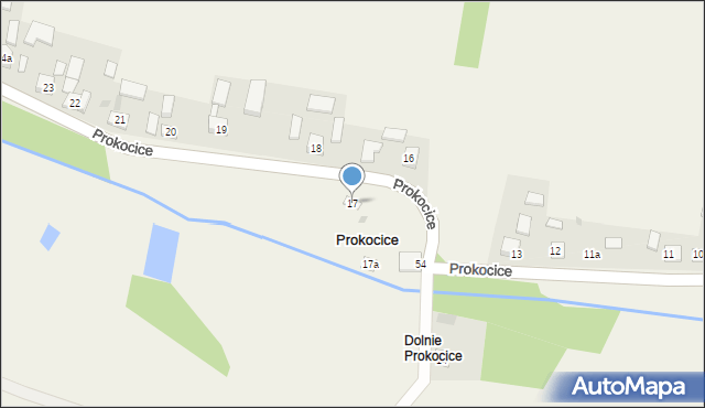 Prokocice, Prokocice, 17, mapa Prokocice