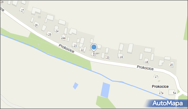 Prokocice, Prokocice, 21, mapa Prokocice