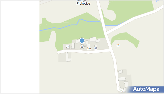 Prokocice, Prokocice, 38, mapa Prokocice