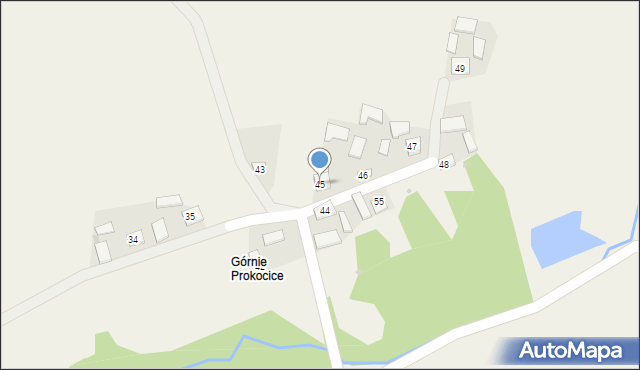 Prokocice, Prokocice, 45, mapa Prokocice