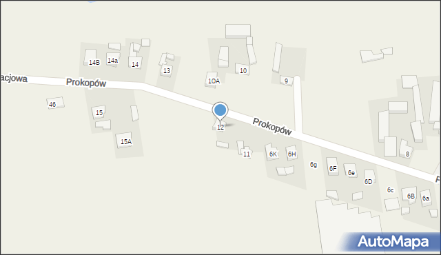 Prokopów, Prokopów, 12, mapa Prokopów