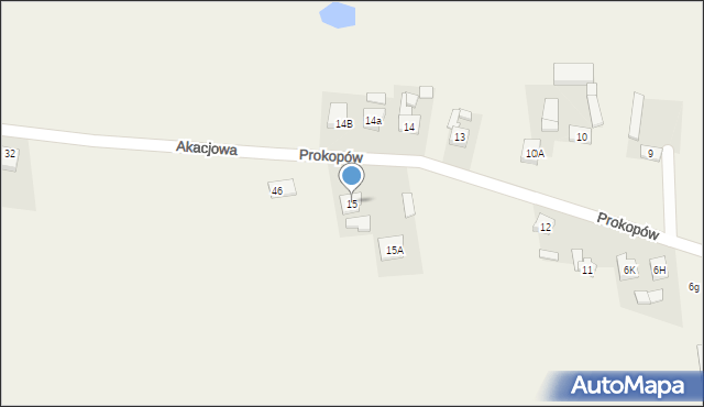 Prokopów, Prokopów, 15, mapa Prokopów