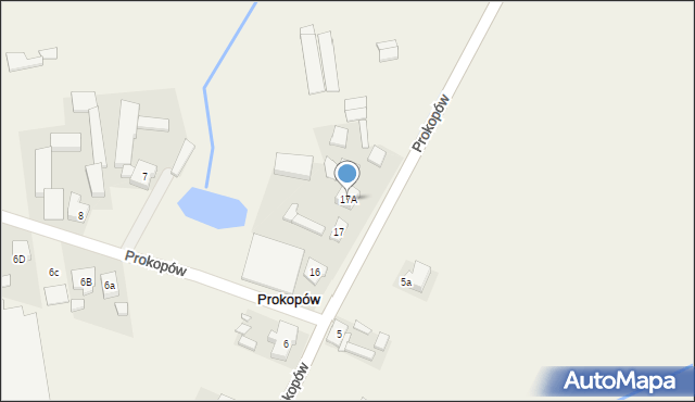 Prokopów, Prokopów, 17A, mapa Prokopów