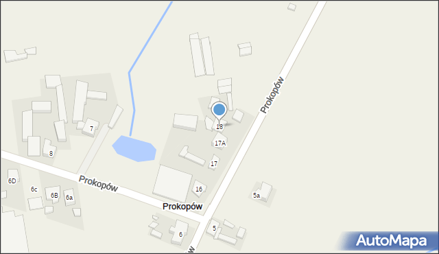 Prokopów, Prokopów, 18a, mapa Prokopów