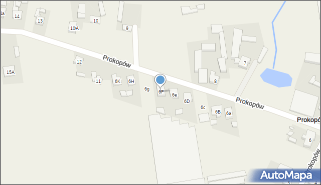 Prokopów, Prokopów, 6F, mapa Prokopów