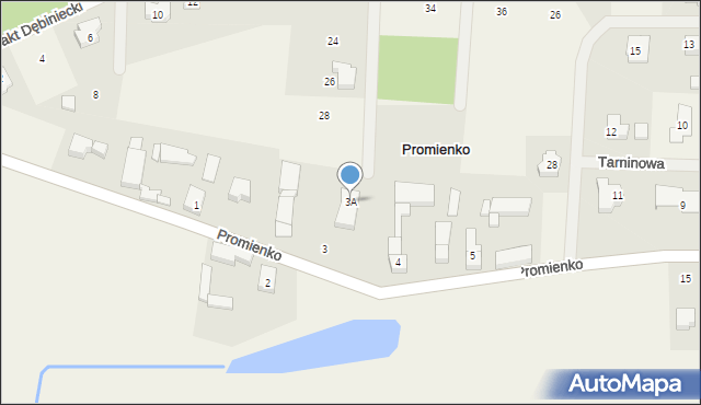 Promienko, Promienko, 3A, mapa Promienko