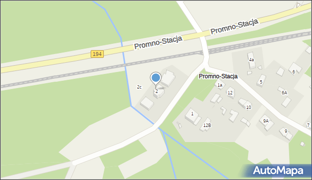 Promno-Stacja, Promno-Stacja, 2, mapa Promno-Stacja