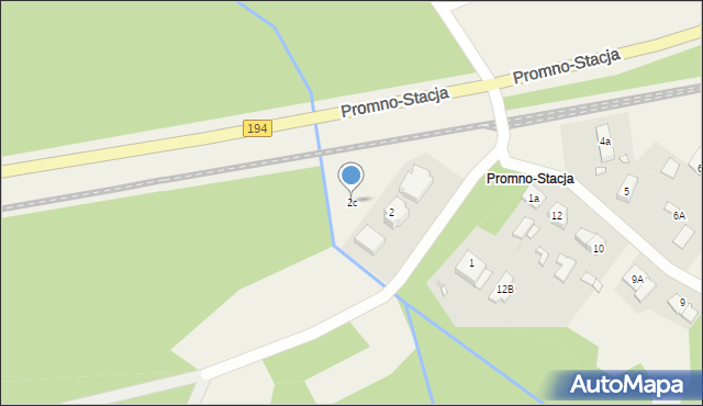 Promno-Stacja, Promno-Stacja, 2c, mapa Promno-Stacja