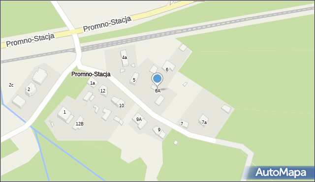 Promno-Stacja, Promno-Stacja, 6A, mapa Promno-Stacja