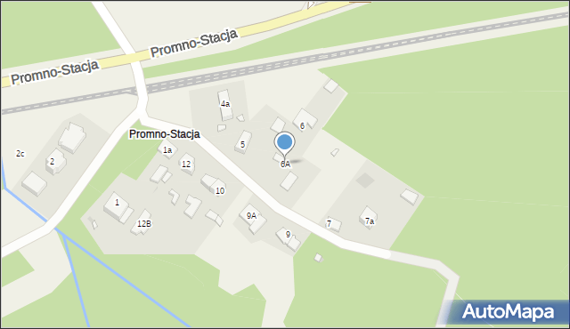 Promno-Stacja, Promno-Stacja, 6A, mapa Promno-Stacja