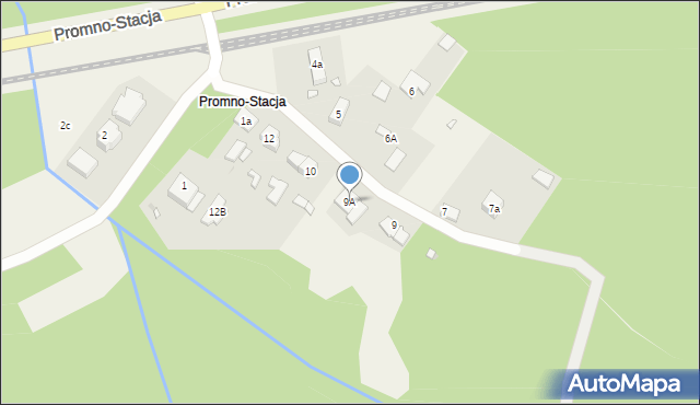 Promno-Stacja, Promno-Stacja, 9A, mapa Promno-Stacja