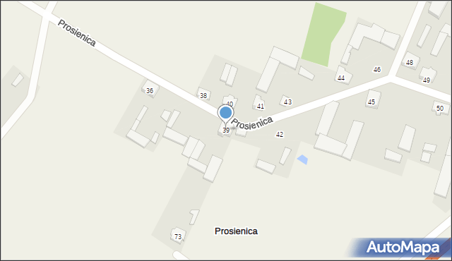 Prosienica, Prosienica, 39, mapa Prosienica