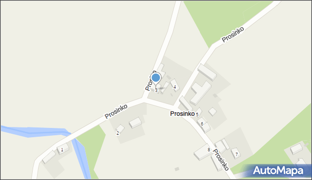 Prosinko, Prosinko, 3, mapa Prosinko