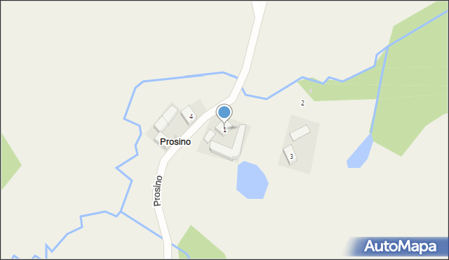 Prosino, Prosino, 1, mapa Prosino