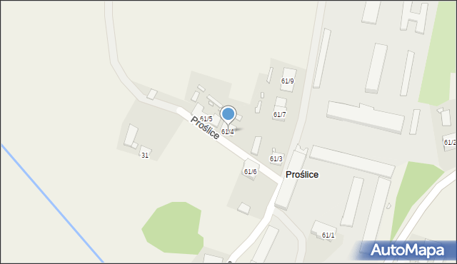 Proślice, Proślice, 61/4, mapa Proślice