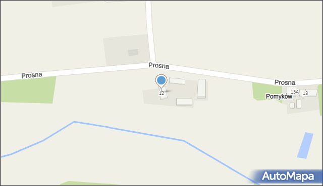 Prosna, Prosna, 12, mapa Prosna