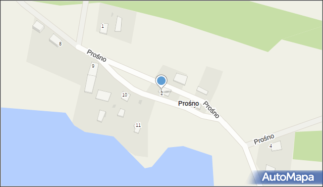 Prośno, Prośno, 2, mapa Prośno