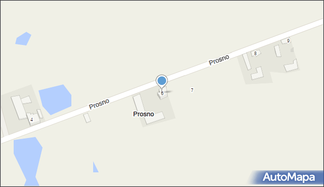 Prosno, Prosno, 6, mapa Prosno