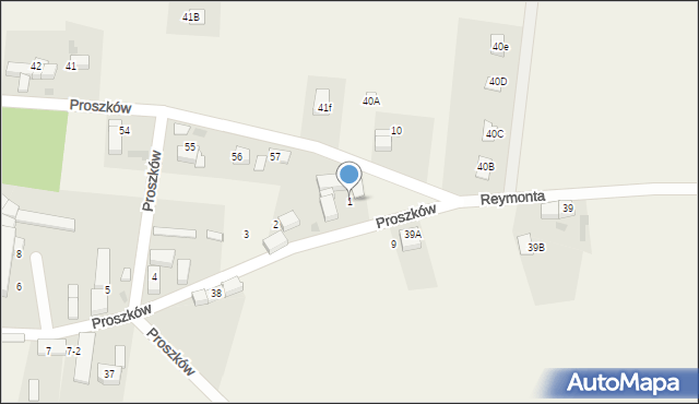 Proszków, Proszków, 1, mapa Proszków