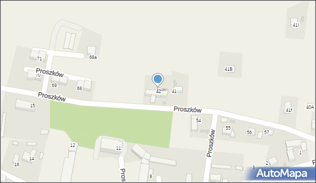 Proszków, Proszków, 42, mapa Proszków