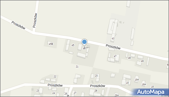 Proszków, Proszków, 46, mapa Proszków