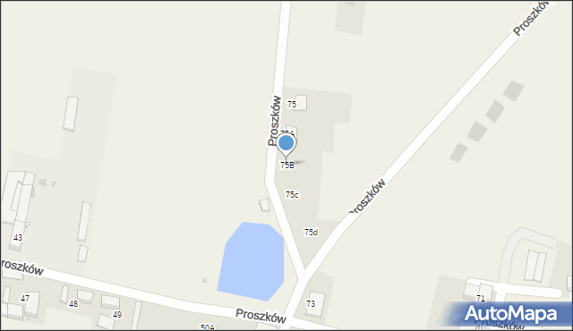 Proszków, Proszków, 75B, mapa Proszków