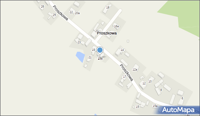 Proszkowa, Proszkowa, 19a, mapa Proszkowa