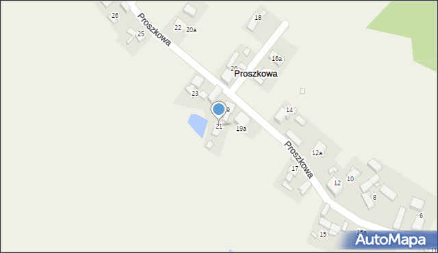 Proszkowa, Proszkowa, 21, mapa Proszkowa