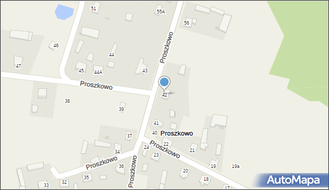 Proszkowo, Proszkowo, 42, mapa Proszkowo