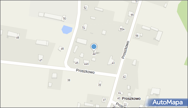 Proszkowo, Proszkowo, 44, mapa Proszkowo