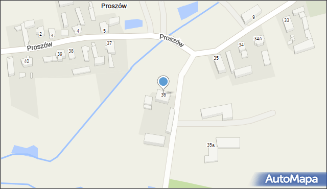 Proszów, Proszów, 36, mapa Proszów