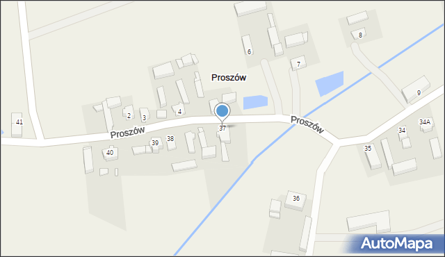 Proszów, Proszów, 37, mapa Proszów