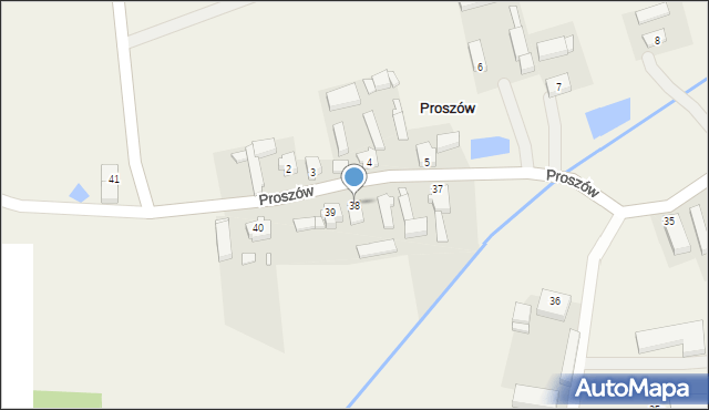 Proszów, Proszów, 38, mapa Proszów