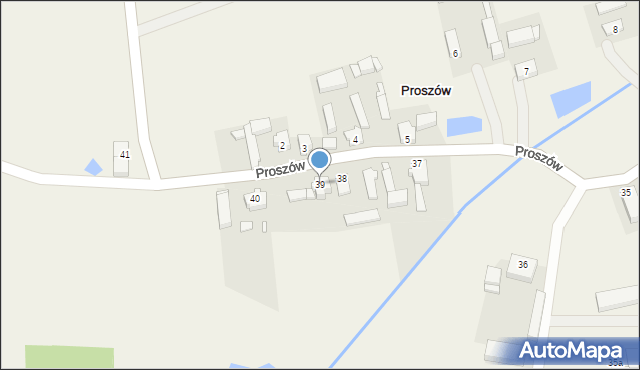 Proszów, Proszów, 39, mapa Proszów