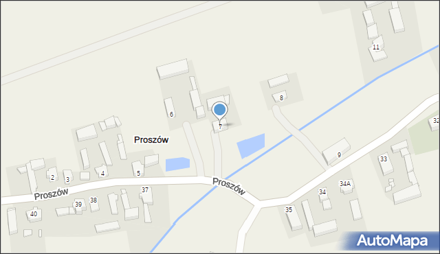 Proszów, Proszów, 7, mapa Proszów