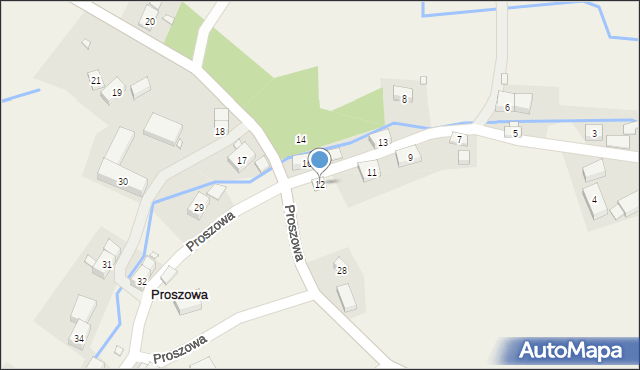 Proszowa, Proszowa, 12, mapa Proszowa